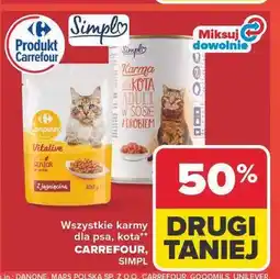 Carrefour Karma dla kota z jagnięciną Carrefour Companino oferta