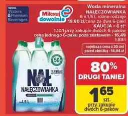 Carrefour Woda gazowana Nałęczowianka oferta