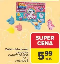 Carrefour Żelki z klockami unicorn Candy Gangs oferta