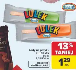 Carrefour Lód pomarańczowy Koral Lulek oferta