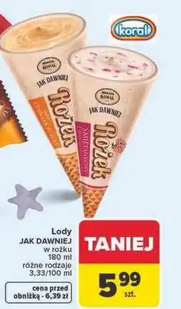 Carrefour Lód cinnamon roll Bracia Koral Lody Jak Dawniej oferta