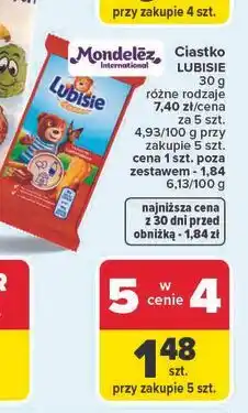 Carrefour Ciastko czekoladowe Lu Petitki Lubisie oferta