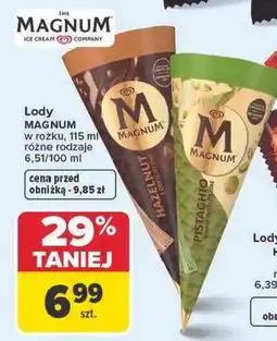 Carrefour Lody orzech laskowy Algida Magnum oferta