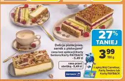 Carrefour Sernik pistacjowy oferta