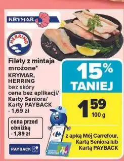 Carrefour Mintaj filet mrożony Herring oferta