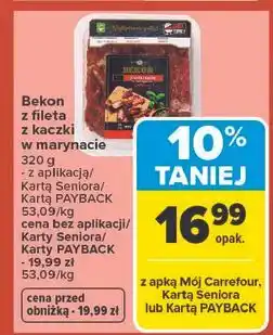Carrefour Bekon z fileta kaczki w marynacie oferta