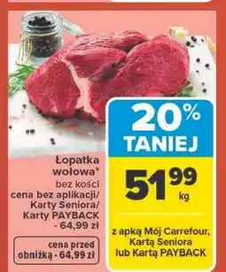 Carrefour Łopatka wołowa oferta