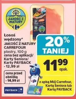 Carrefour Łosoś wędzony plastry Jakość Z Natury Carrefour oferta