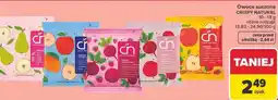 Carrefour Czipsy z jabłka sokiem truskawkowym Crispy Natural oferta