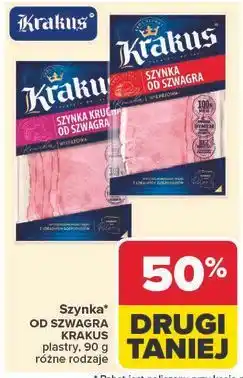 Carrefour Szynka od szwagra Krakus Animex oferta