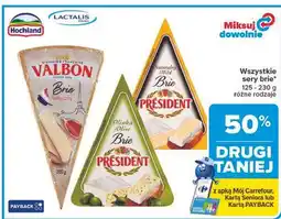 Carrefour Ser brie naturalny President oferta