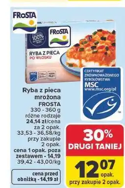 Carrefour Ryba z pieca sosem włoskim Frosta oferta