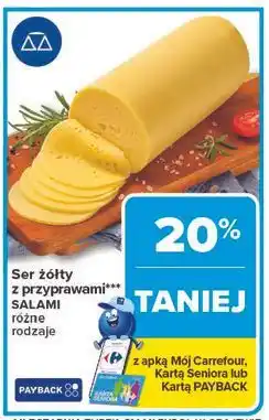 Carrefour Ser salami z pomidorami i bazylią oferta