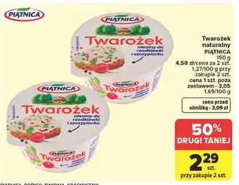 Carrefour Twarożek naturalny Piątnica oferta