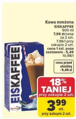 Carrefour Kawa mrożona uht z mlekiem Eiskaffee oferta