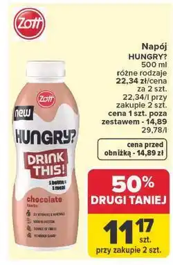 Carrefour Napój czekoladowy Zott Hungry? Drink This! oferta