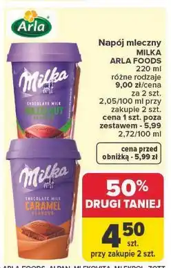Carrefour Napój chocolate hazelnut Milka oferta