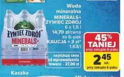 Carrefour Woda lekko gazowana Żywiec Zdrój Minerals+ oferta