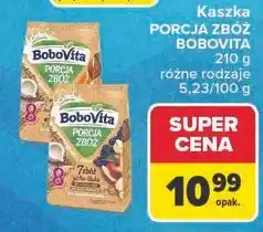 Carrefour Kaszka mleczna 7 zbóż z płatkami kukurydzianymi banan-pomarańcz Bobovita Porcja Zbóż oferta
