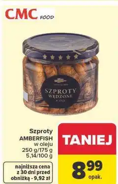Carrefour Szproty wędzone w oleju Amberfish oferta