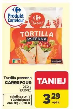 Carrefour Tortilla pszenna Carrefour oferta