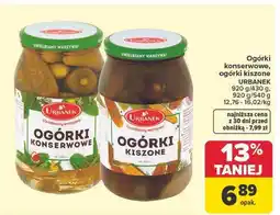 Carrefour Ogórki kiszone Urbanek oferta
