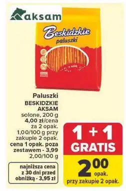 Carrefour Chipsy solone Aksam Beskidzkie oferta