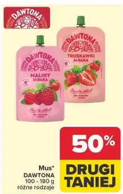 Carrefour Mus truskawki jabłka Dawtona oferta