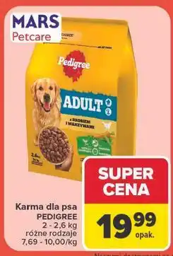 Carrefour Karma z drobiem i warzywami Pedigree oferta