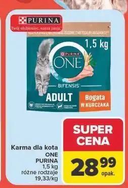 Carrefour Karma dla kota adult kurczak i pełne ziarna Purina One oferta
