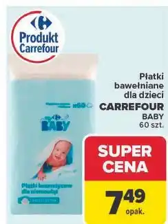 Carrefour Płatki kosmetyczne dla niemowląt Carrefour My Baby oferta