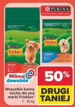 Carrefour Karma dla psa junior z kurczakiem i marchewką w sosie Friskies Vitafit oferta