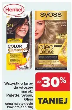 Carrefour Farba do włosów 8-05 Syoss Oleo Intense oferta