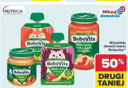 Carrefour Deserek jabłka banany i maliny z kaszką kukurydzianą Bobovita oferta