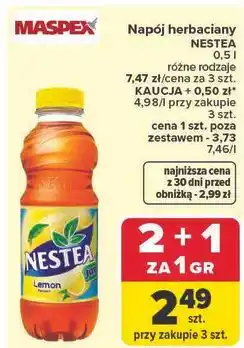 Carrefour Napój lemon Nestea oferta
