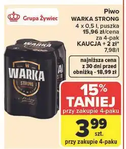 Carrefour Piwo Warka Strong oferta