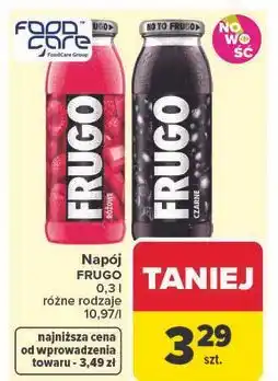 Carrefour Napój różowy Frugo oferta