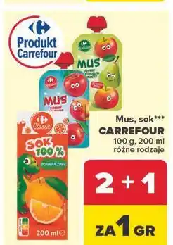 Carrefour Sok pomarańczowy 100% Carrefour oferta