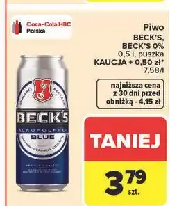 Carrefour Piwo Beck's Blue oferta