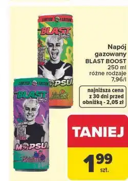 Carrefour Napój mopsu triple berry Blast Boost oferta