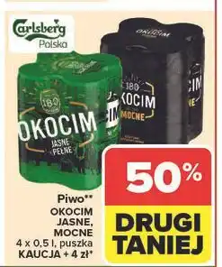Carrefour Piwo Okocim Mocne oferta