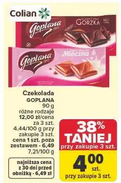 Carrefour Czekolada mleczna Goplana oferta