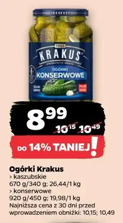 Netto Ogórki Krakus oferta