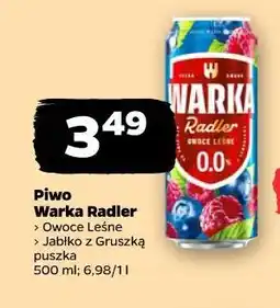 Netto Piwo Warka Radler Owoce Leśne / Jabłko z Gruszką puszka oferta