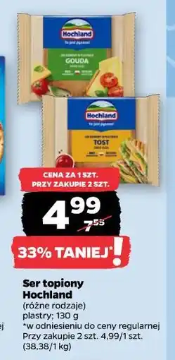 Netto Ser topiony Hochland (różne rodzaje) plastry oferta