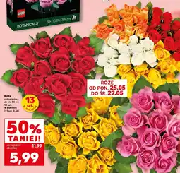 Kaufland Róże różne kolory, dł. ok. 30 cm 13 szt. w bukiecie oferta