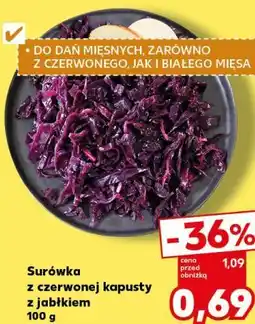 Kaufland Surówka z czerwonej kapusty z jabłkiem oferta