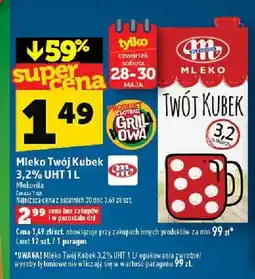 Topaz Mleko Twój Kubek 3,2% UHT oferta