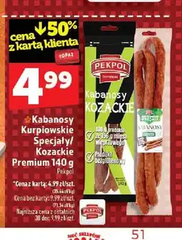 Topaz Kabanosy Kurpiowskie Specjały Pekpol oferta