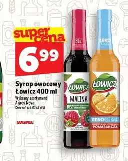 Topaz Syrop owocowy Łowicz Malina oferta